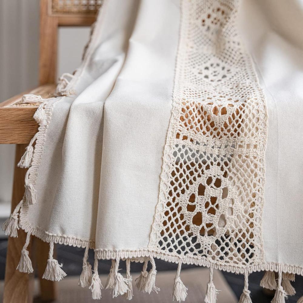 LinoBoho: Curtains in Boho Style – Semi-Transparent and Decorative for Living Rooms