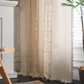LinoBoho: Curtains in Boho Style – Semi-Transparent and Decorative for Living Rooms