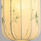 Fabric Shade Swing-Arm Pendant Lamp
