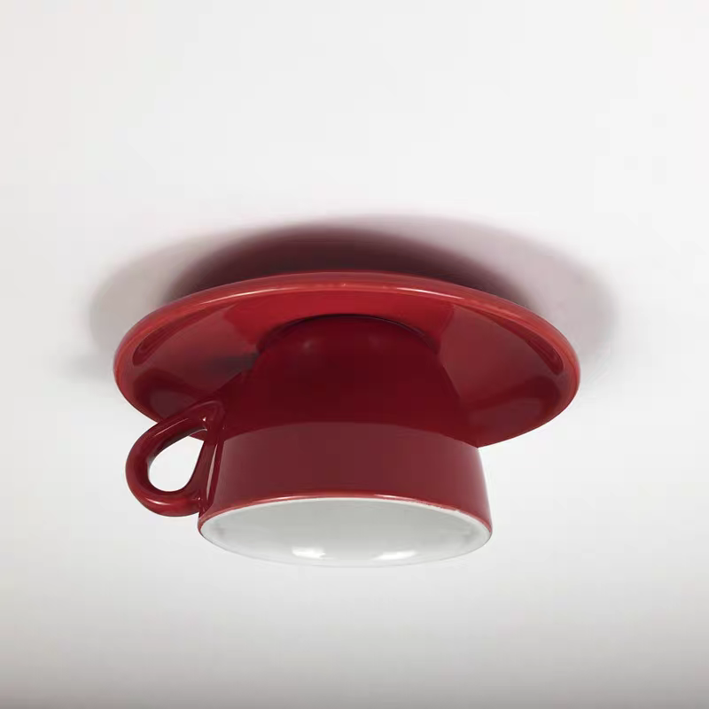 Liora: Ceramic Ceiling Light in Cup Shape – for Bedrooms & Living Rooms
