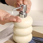 Liquid Soap Dispenser Refillable Spherical Design Press Pump