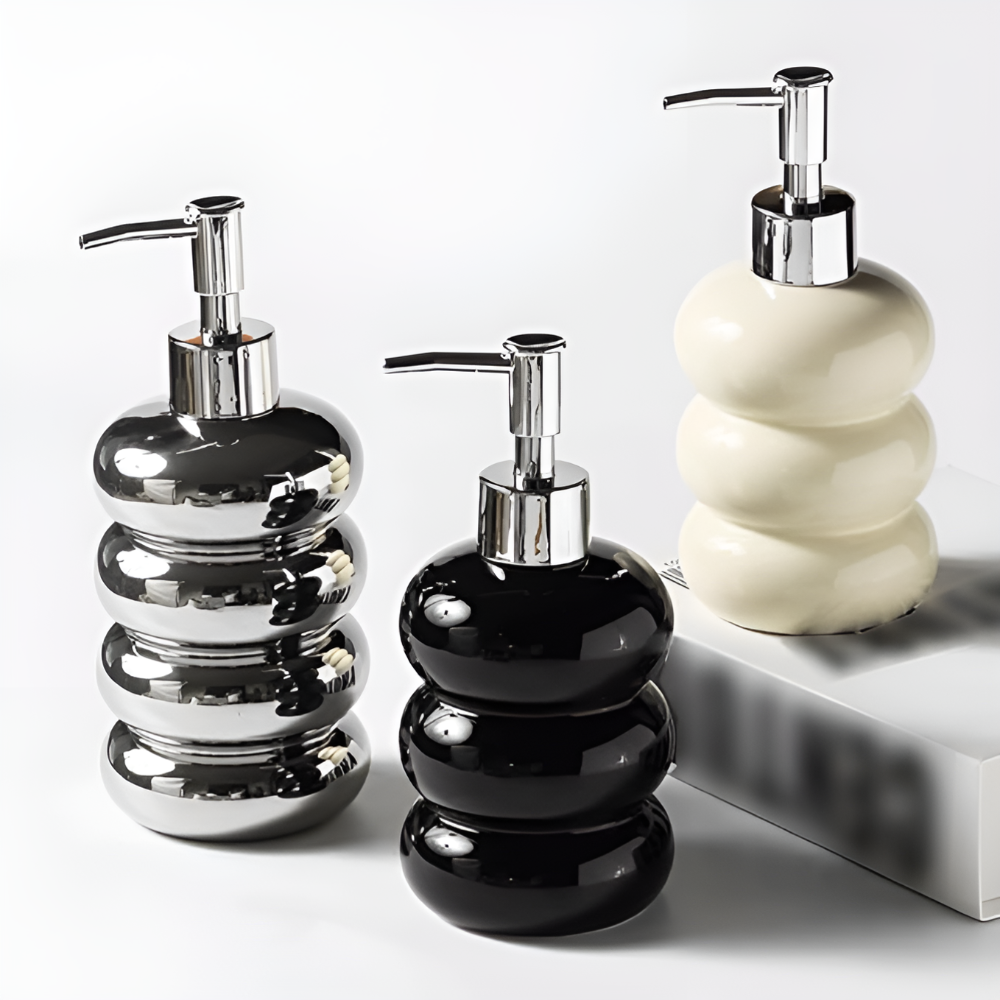 Liquid Soap Dispenser Refillable Spherical Design Press Pump