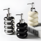 Liquid Soap Dispenser Refillable Spherical Design Press Pump