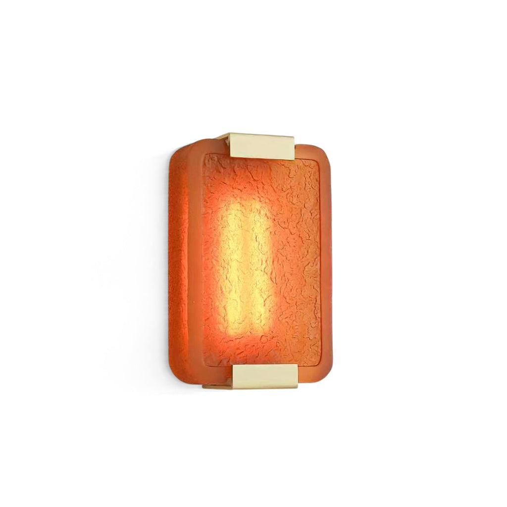Hand-Poured Textured Resin Wall Sconce