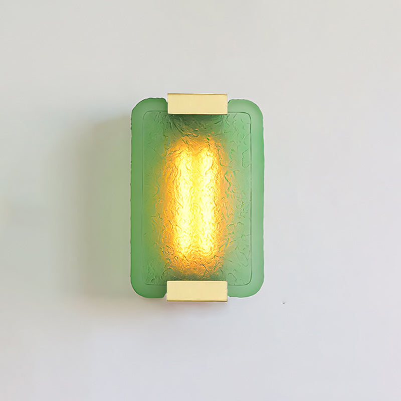 Hand-Poured Textured Resin Wall Sconce
