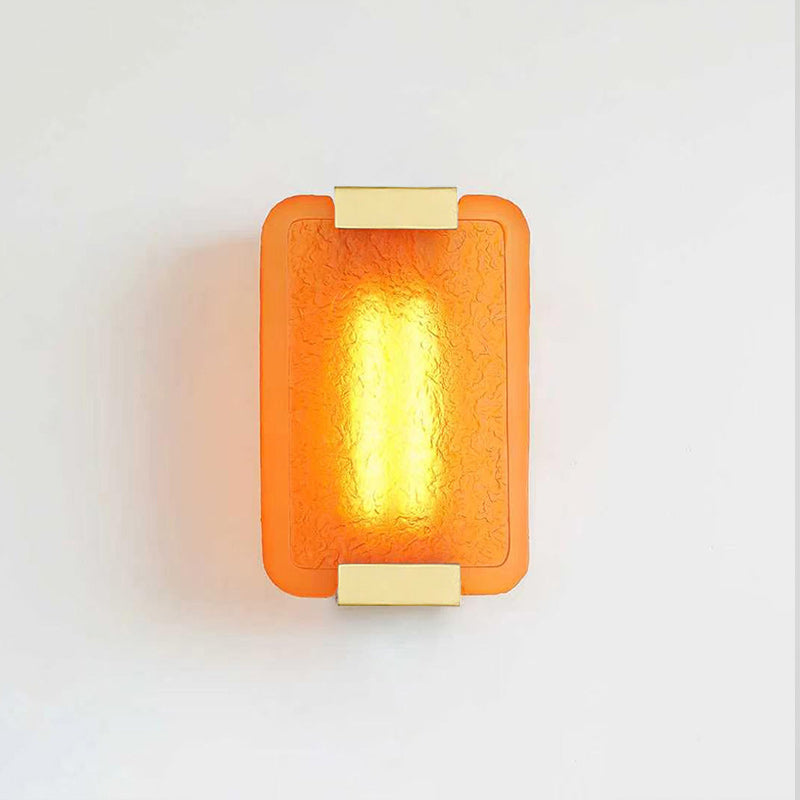 Hand-Poured Textured Resin Wall Sconce