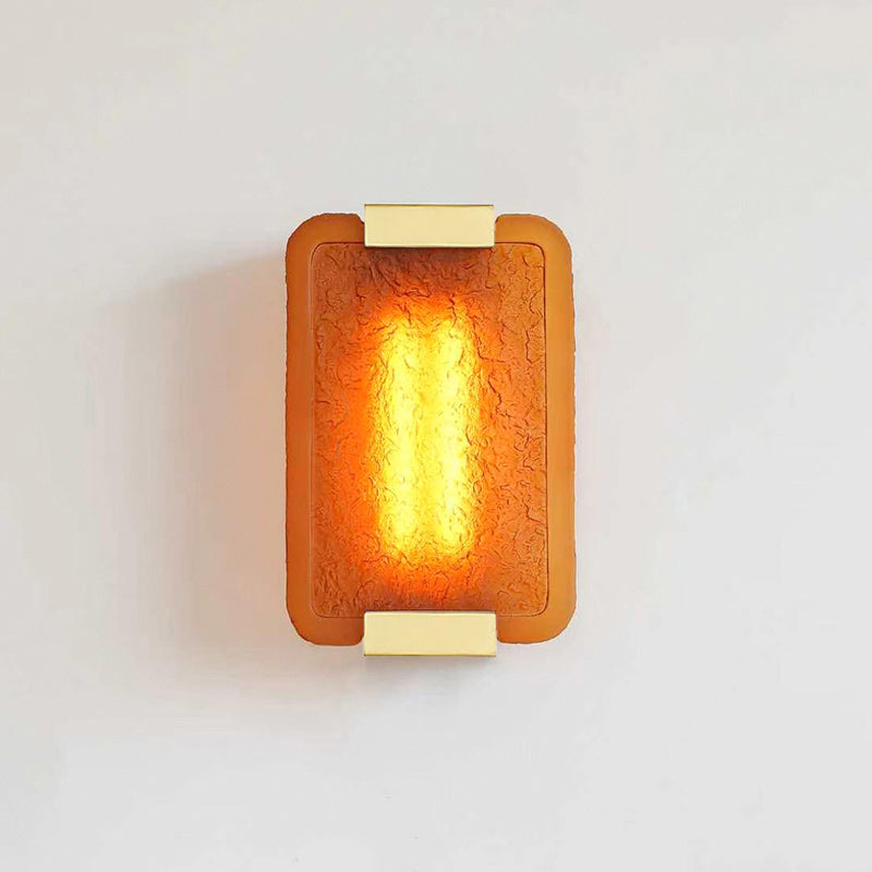 Hand-Poured Textured Resin Wall Sconce