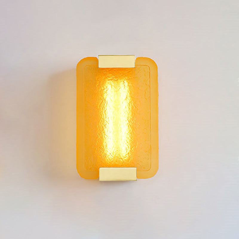 Hand-Poured Textured Resin Wall Sconce
