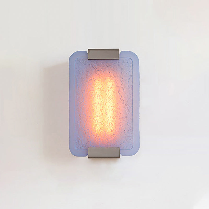 Hand-Poured Textured Resin Wall Sconce
