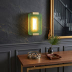 Hand-Poured Textured Resin Wall Sconce
