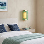 Hand-Poured Textured Resin Wall Sconce