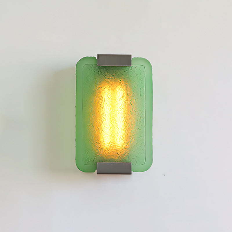 Hand-Poured Textured Resin Wall Sconce