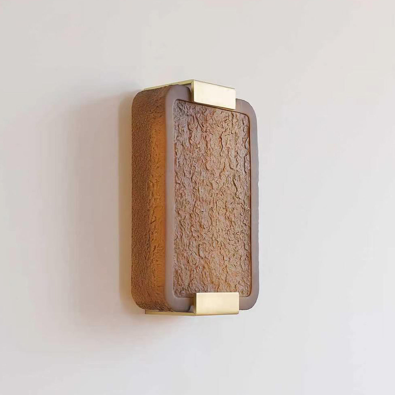 Hand-Poured Textured Resin Wall Sconce