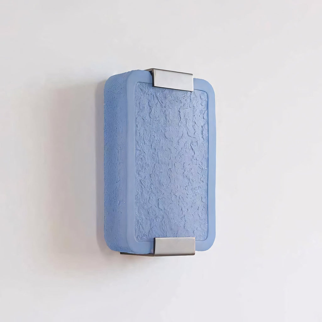 Hand-Poured Textured Resin Wall Sconce