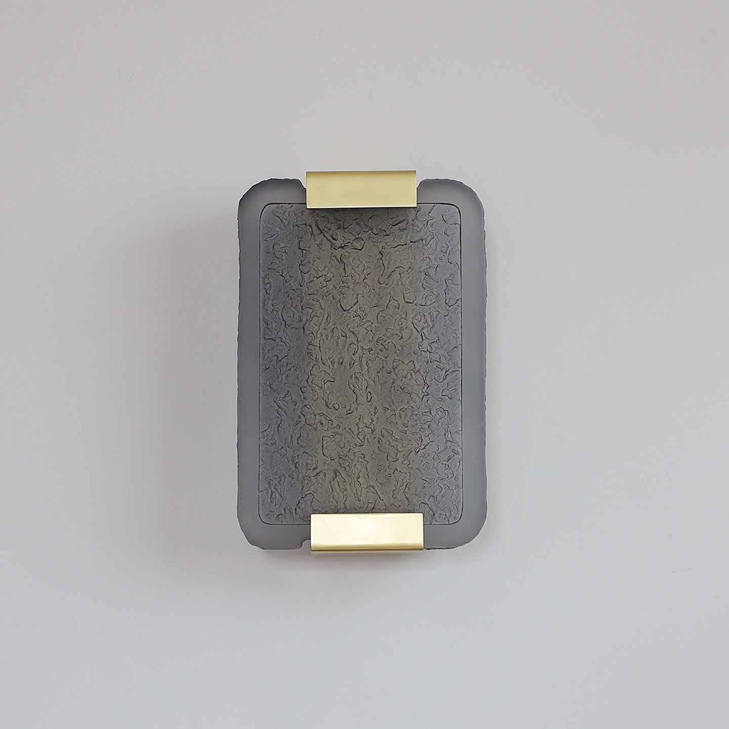Hand-Poured Textured Resin Wall Sconce