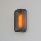 Hand-Poured Textured Resin Wall Sconce