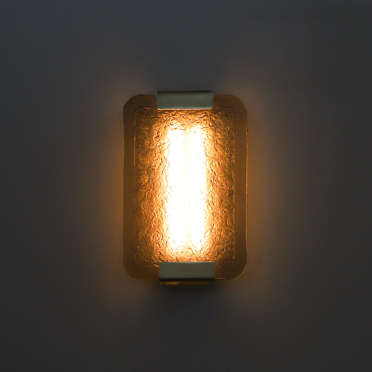 Hand-Poured Textured Resin Wall Sconce