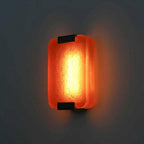 Hand-Poured Textured Resin Wall Sconce