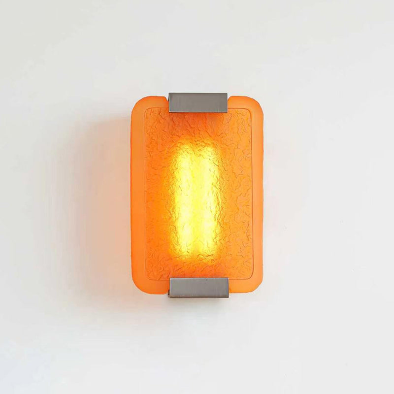 Hand-Poured Textured Resin Wall Sconce