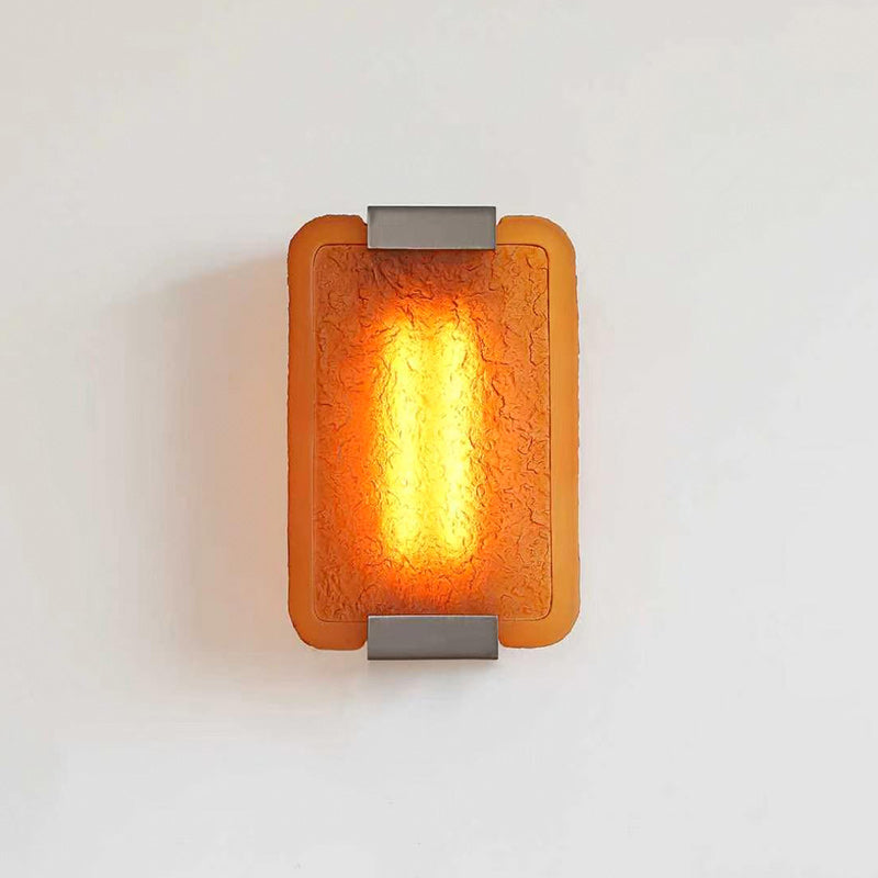 Hand-Poured Textured Resin Wall Sconce