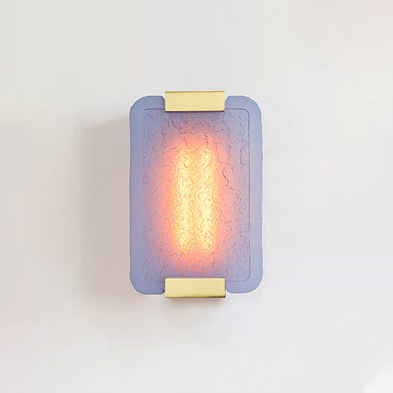 Hand-Poured Textured Resin Wall Sconce