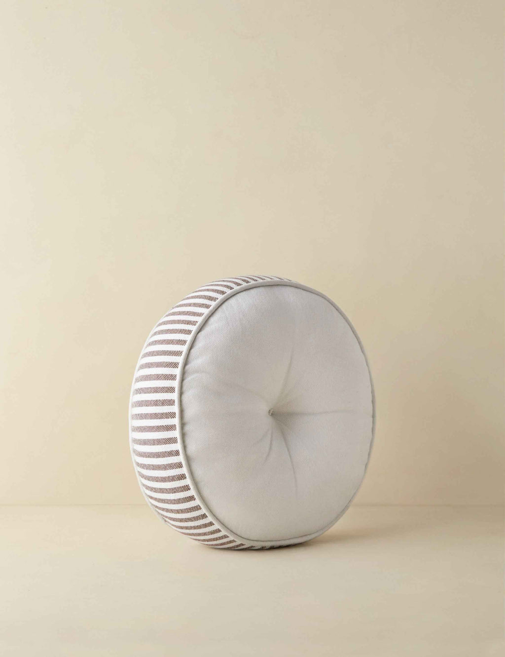 Luna Striped Disc Pillow | Chic Outdoor Accent
