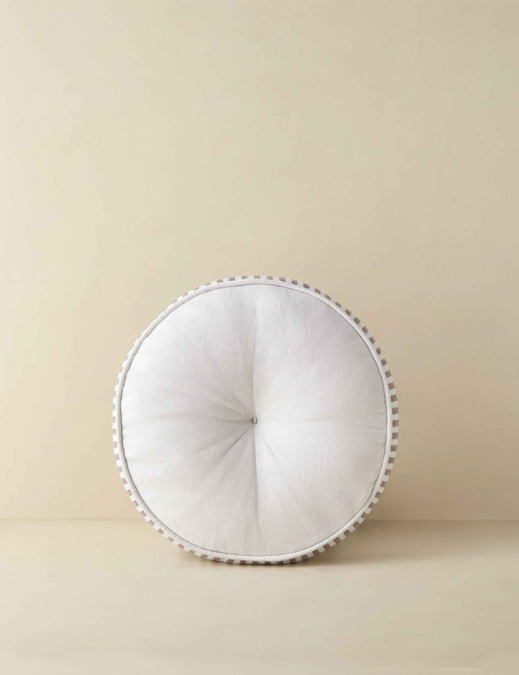 Luna Striped Disc Pillow | Chic Outdoor Accent