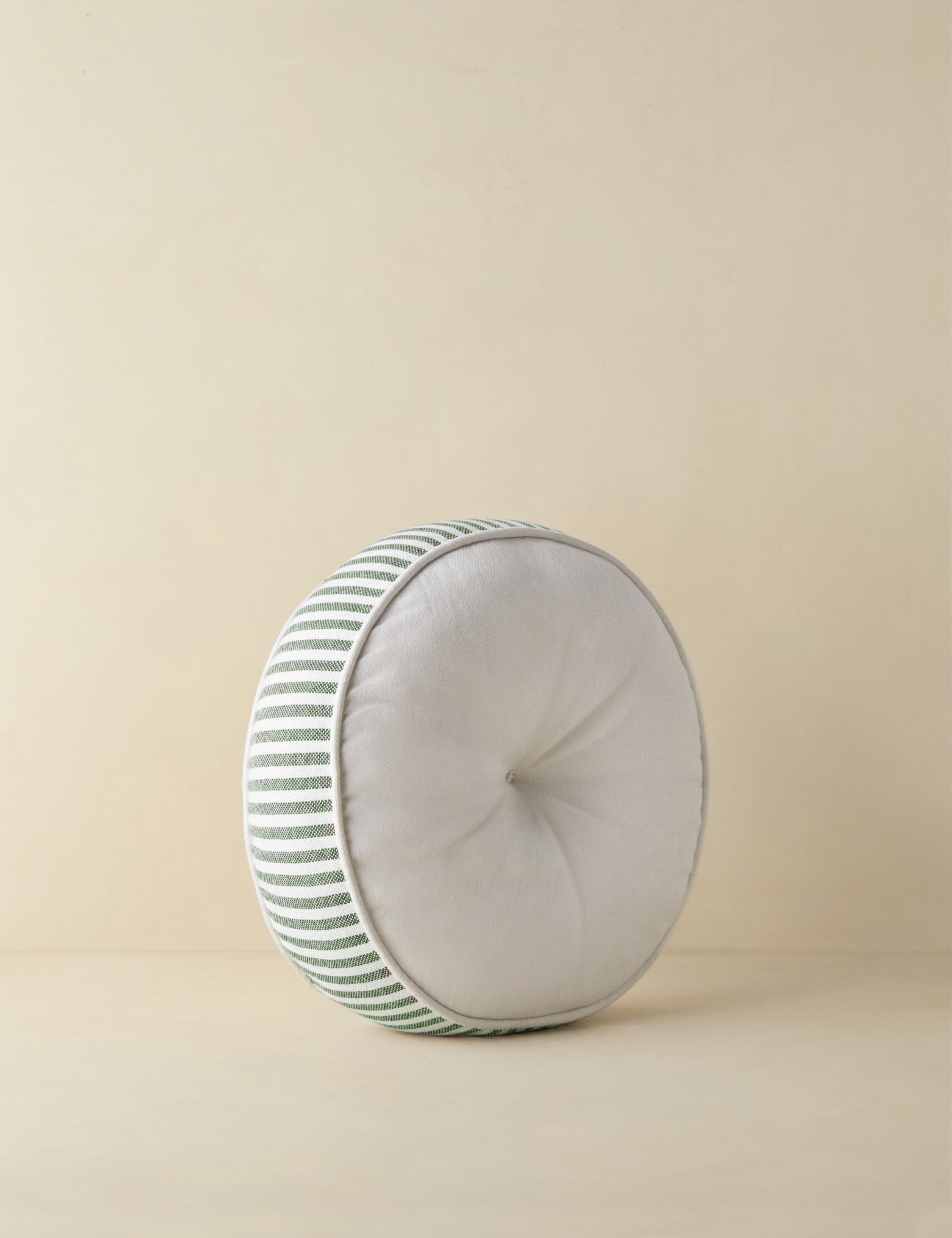 Luna Striped Disc Pillow | Chic Outdoor Accent
