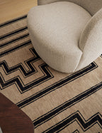 Senna Geometric Wool Rug | Hand-Knotted, Durable Design