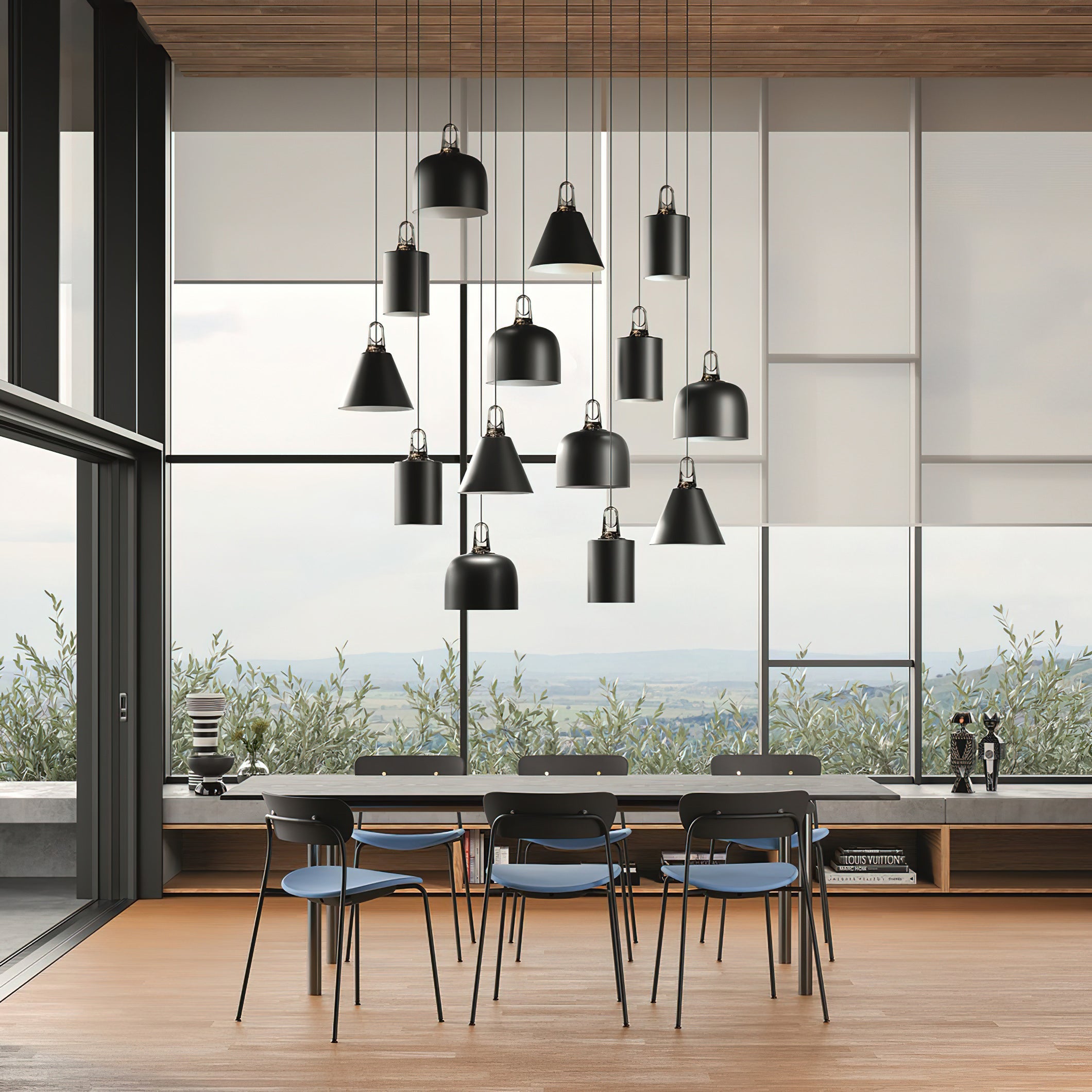 Geometric Cluster Pendant Light