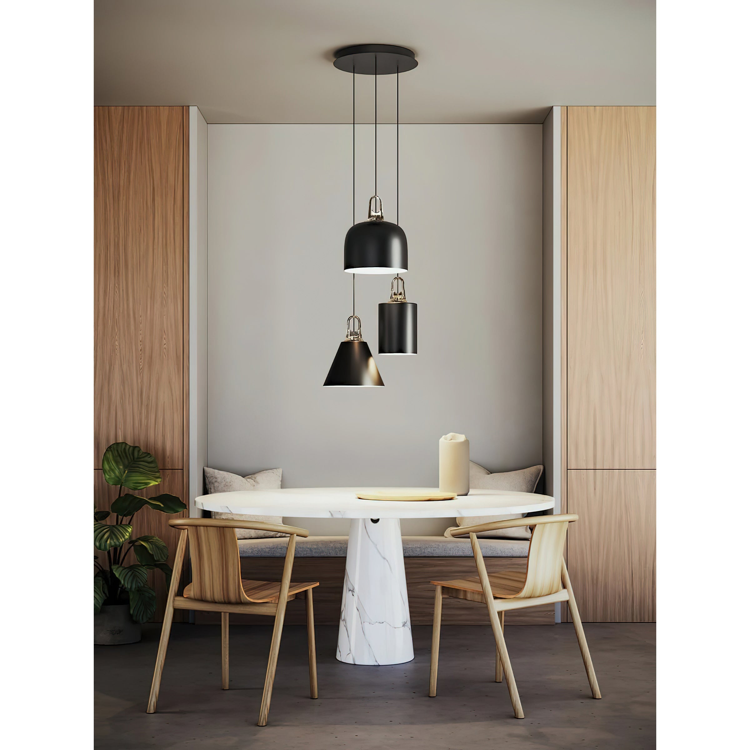 Geometric Cluster Pendant Light