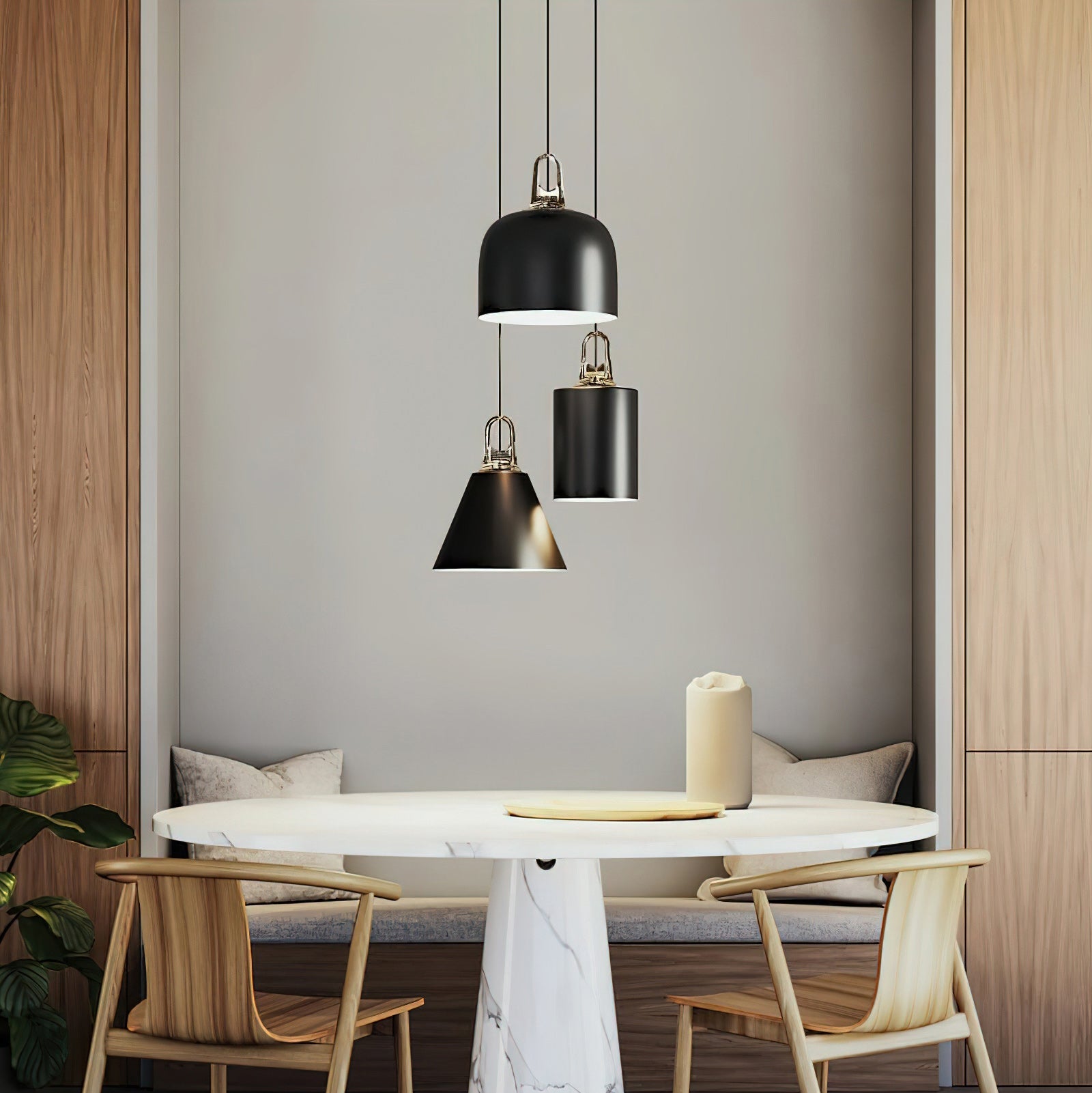 Geometric Cluster Pendant Light