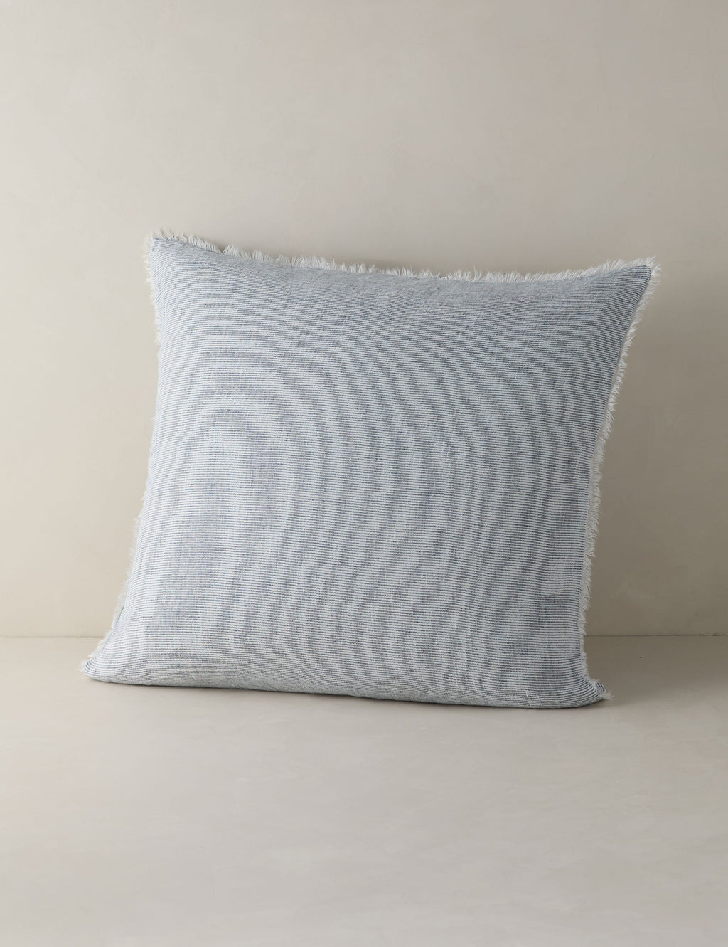 Luna Linen Sham | Heathered Texture, Shell Button Closures