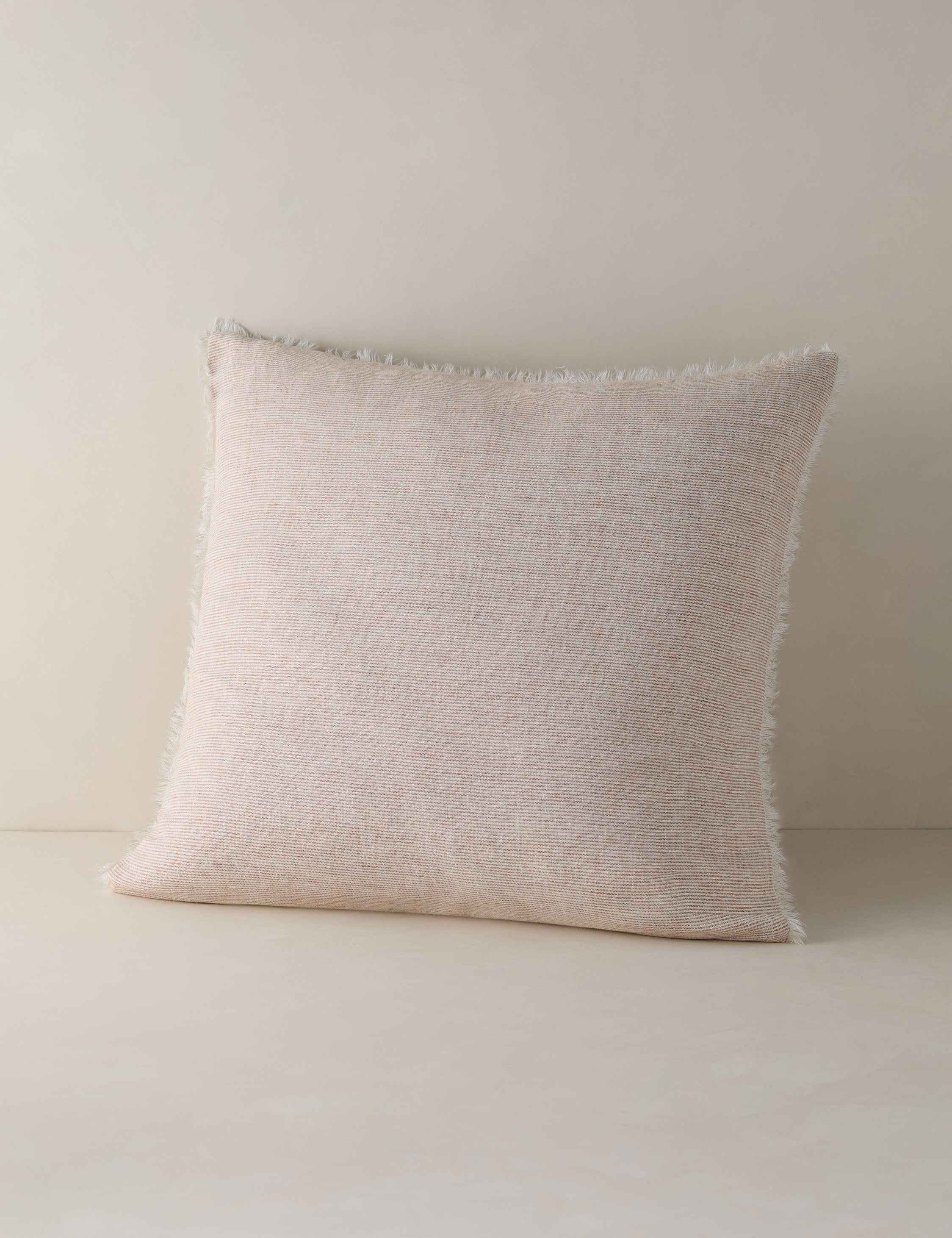 Luna Linen Sham | Heathered Texture, Shell Button Closures