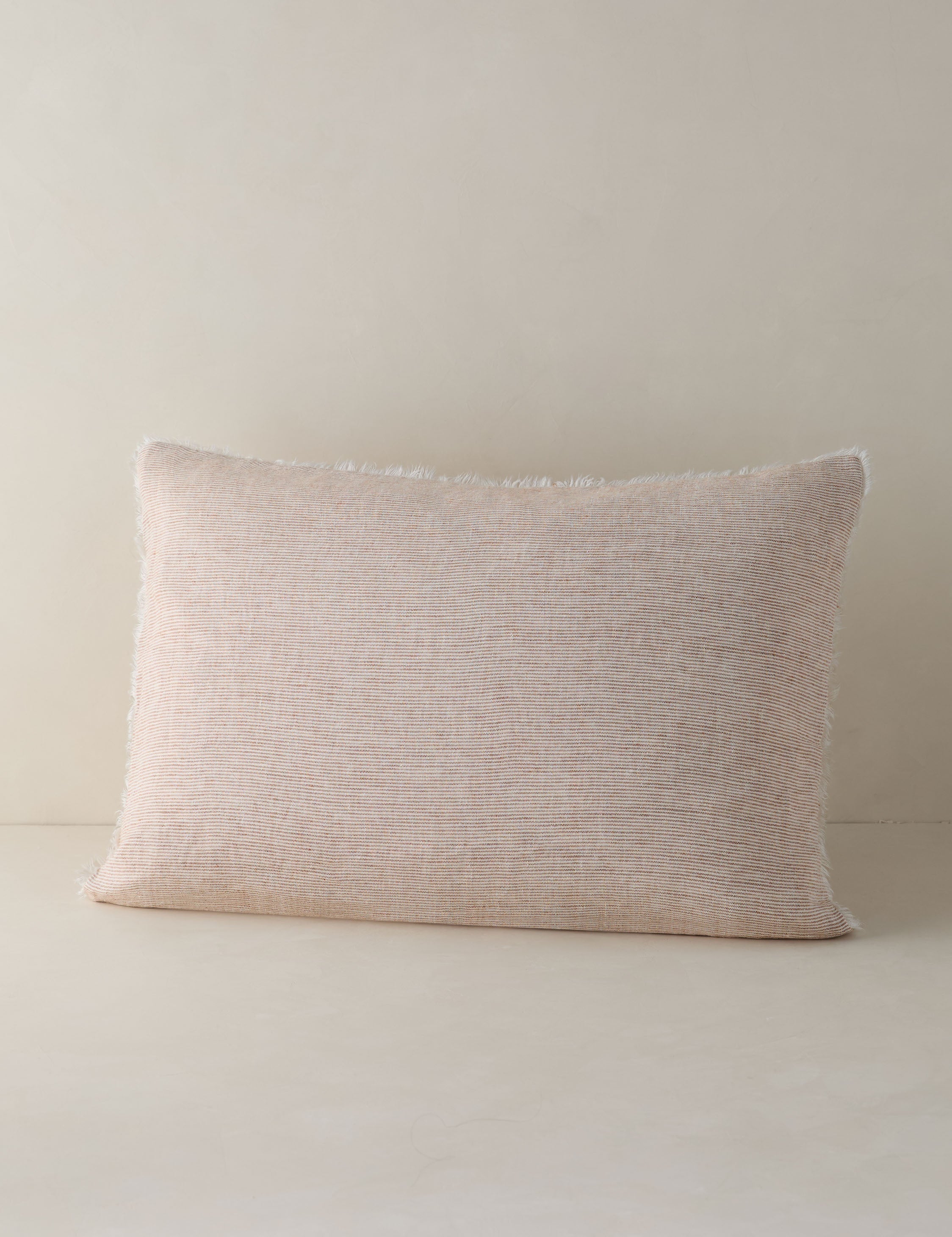 Luna Linen Sham | Heathered Texture, Shell Button Closures