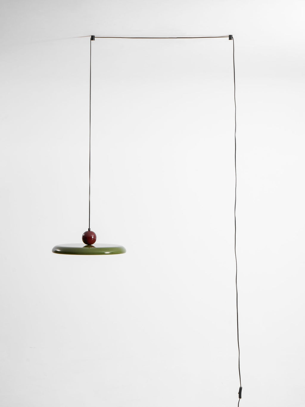 Modern Disc LED Plug-in Pendant Light 1-Light