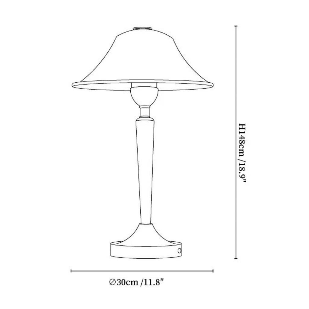 Thamior – Old-fashioned Table Lamp with Classic Shape and Warm Glow