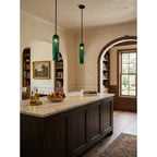 Mouth-Blown Long Tube Glass Pendant Light