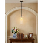 Mouth-Blown Long Tube Glass Pendant Light
