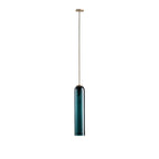Mouth-Blown Long Tube Glass Pendant Light