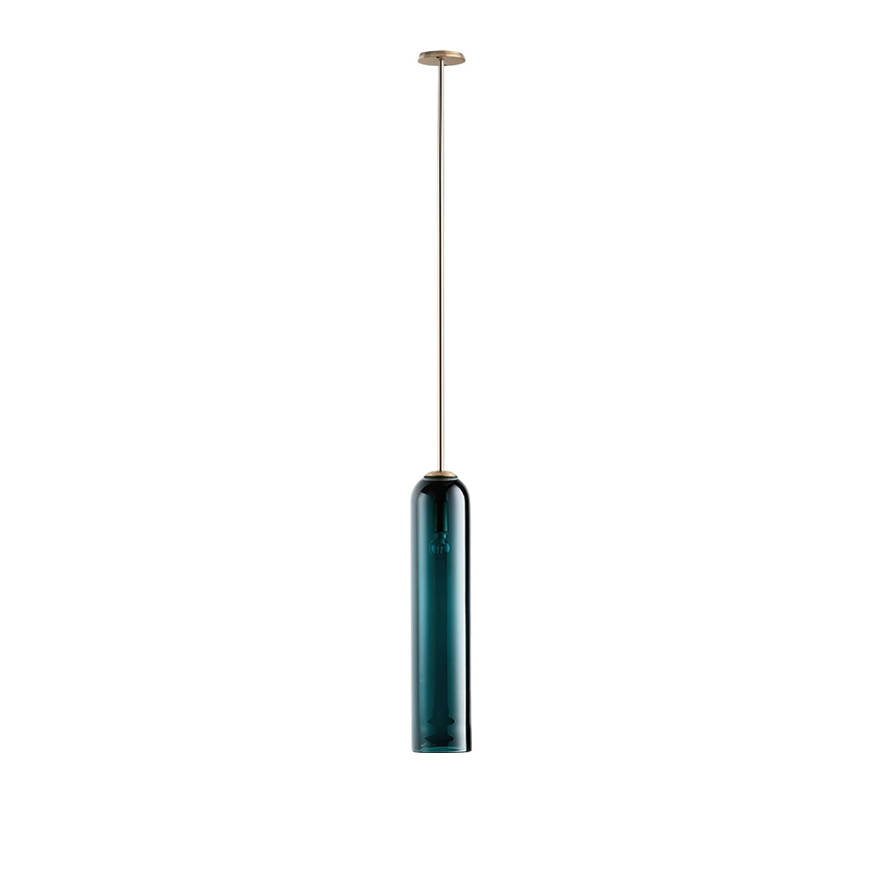 Mouth-Blown Long Tube Glass Pendant Light
