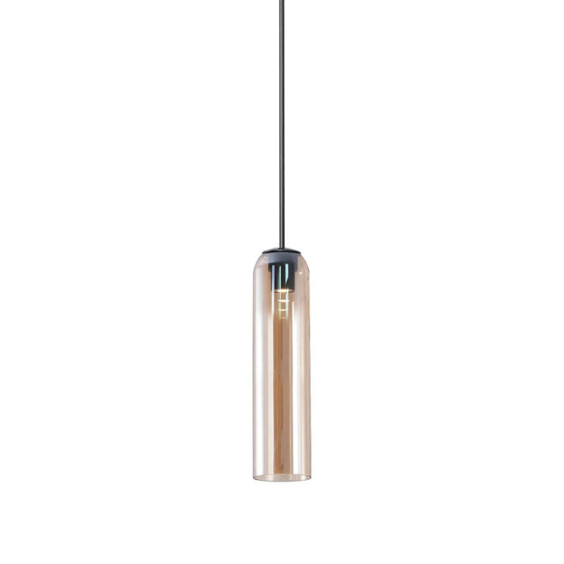 Mouth-Blown Long Tube Glass Pendant Light