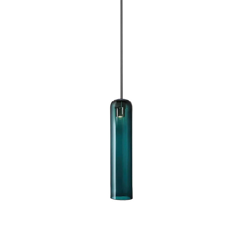 Mouth-Blown Long Tube Glass Pendant Light