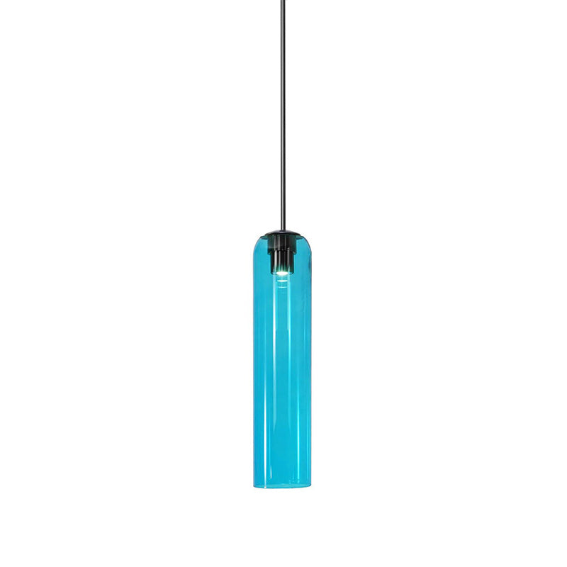 Mouth-Blown Long Tube Glass Pendant Light
