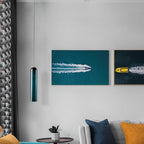 Mouth-Blown Long Tube Glass Pendant Light