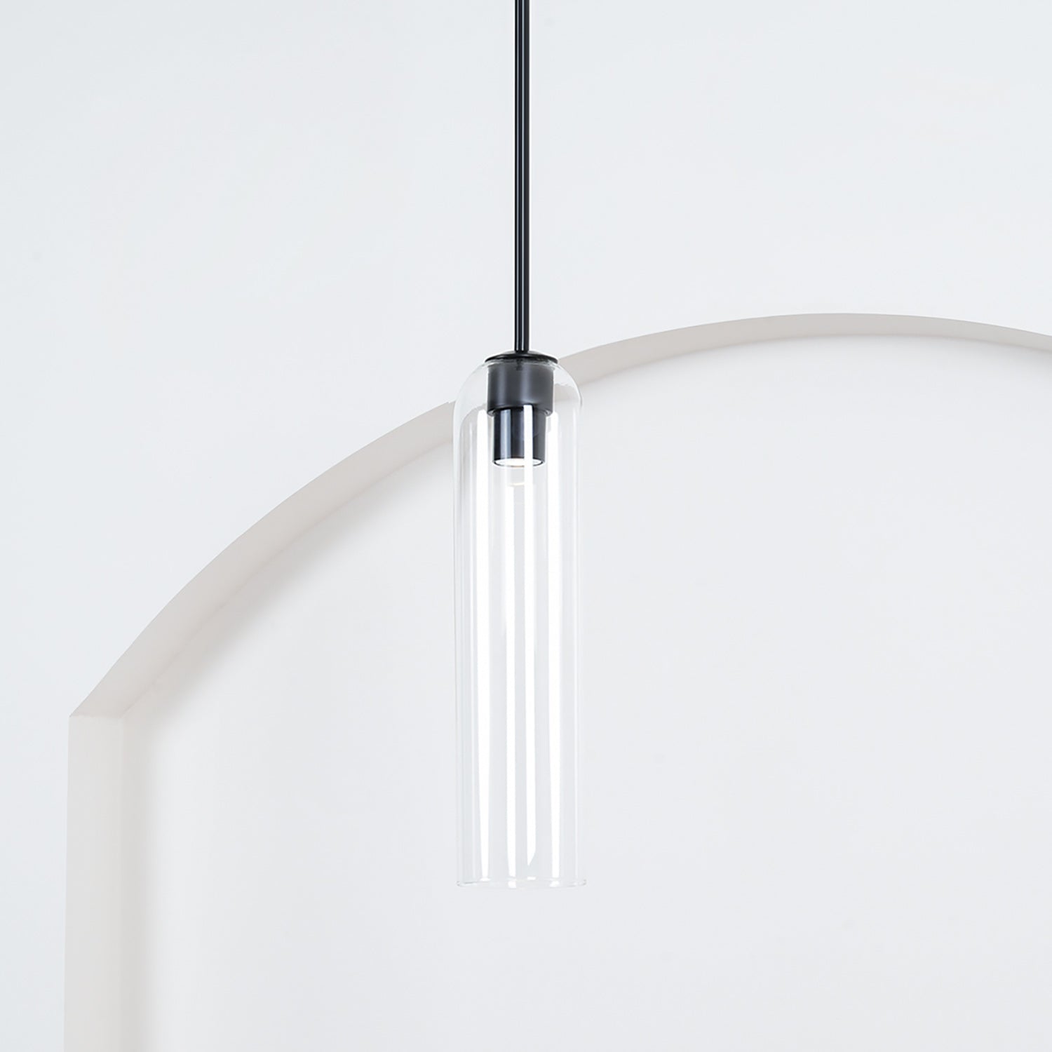 Mouth-Blown Long Tube Glass Pendant Light