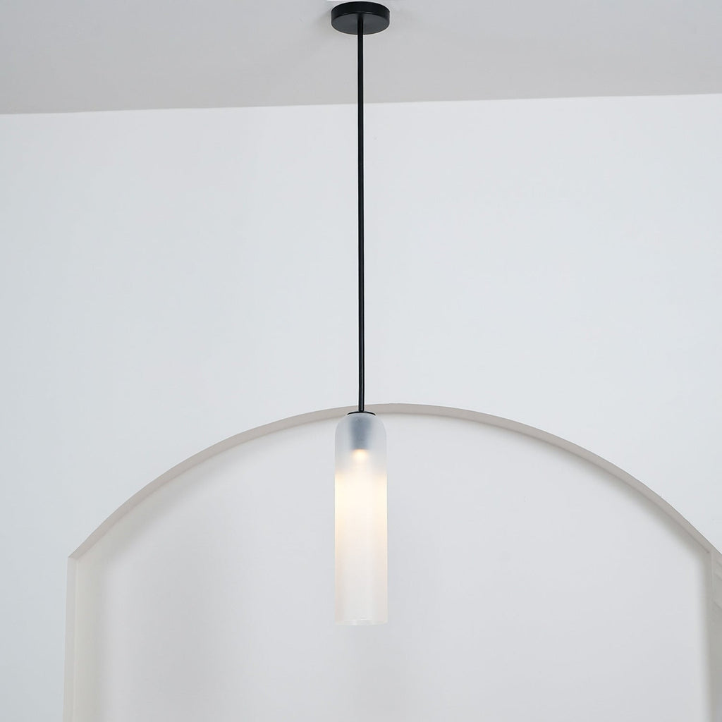 Mouth-Blown Long Tube Glass Pendant Light