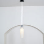 Mouth-Blown Long Tube Glass Pendant Light