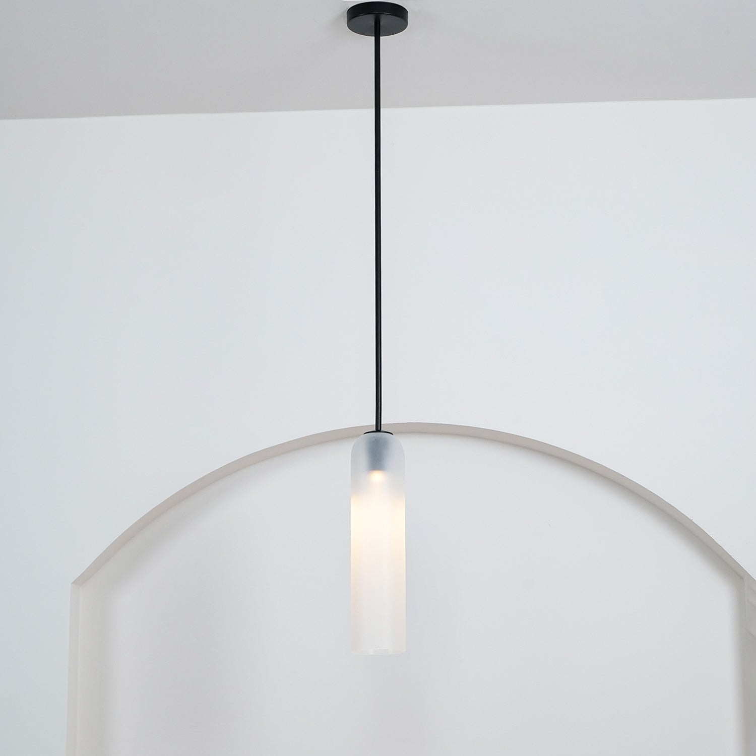 Mouth-Blown Long Tube Glass Pendant Light
