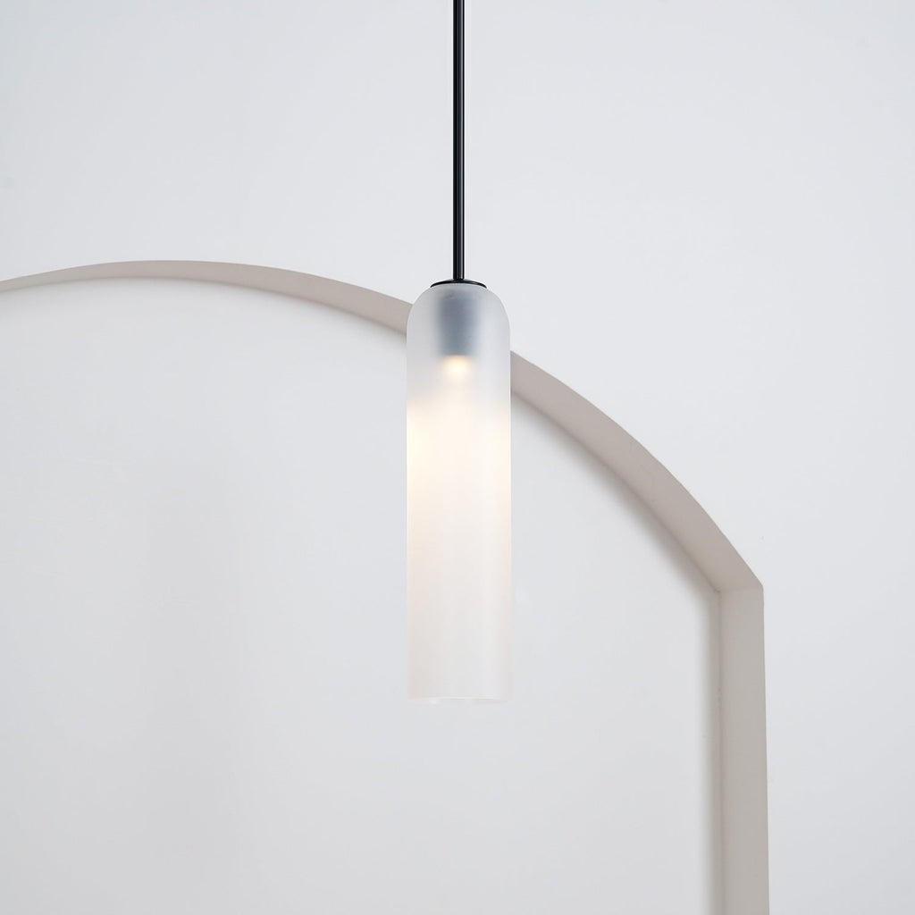 Mouth-Blown Long Tube Glass Pendant Light